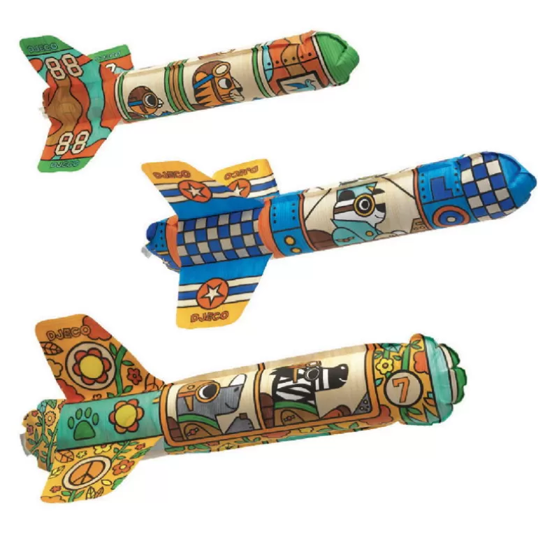Djeco Bricolage Enfant<3 Avions A Colorier "Dans Le Ciel" Diy 7948