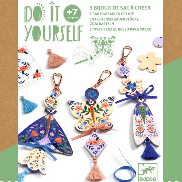 Djeco Couture Et Broderie Pour Enfant<3 Bijoux De Sac A Creer "Papillons Butterflies" 7981