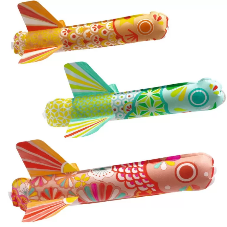 Djeco Bricolage Enfant<3 Poissons Volants A Colorier "Koinobori" 7943