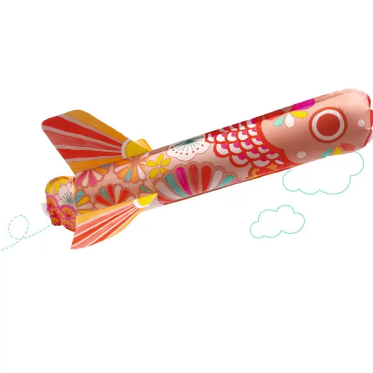Djeco Bricolage Enfant<3 Poissons Volants A Colorier "Koinobori" 7943