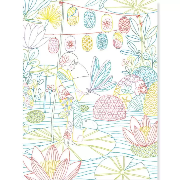 Djeco Dessin, Peinture, Coloriage<3 Posters A Colorier "Japon" Colouring Gallery 8694