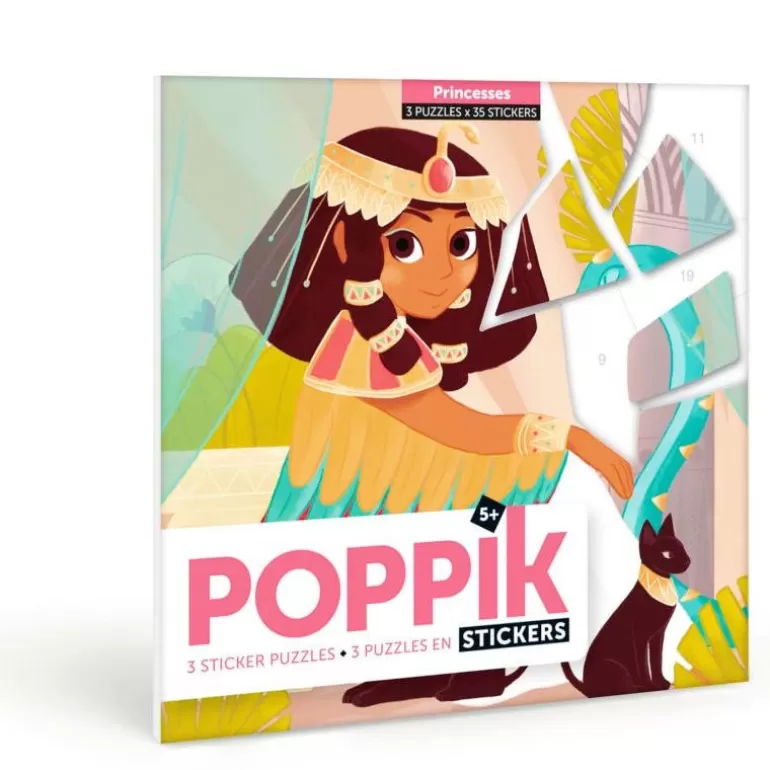 POPPIK Jeux, Puzzles Et Stickers Poppik<3 Puzzles En Stickers "Princesses"