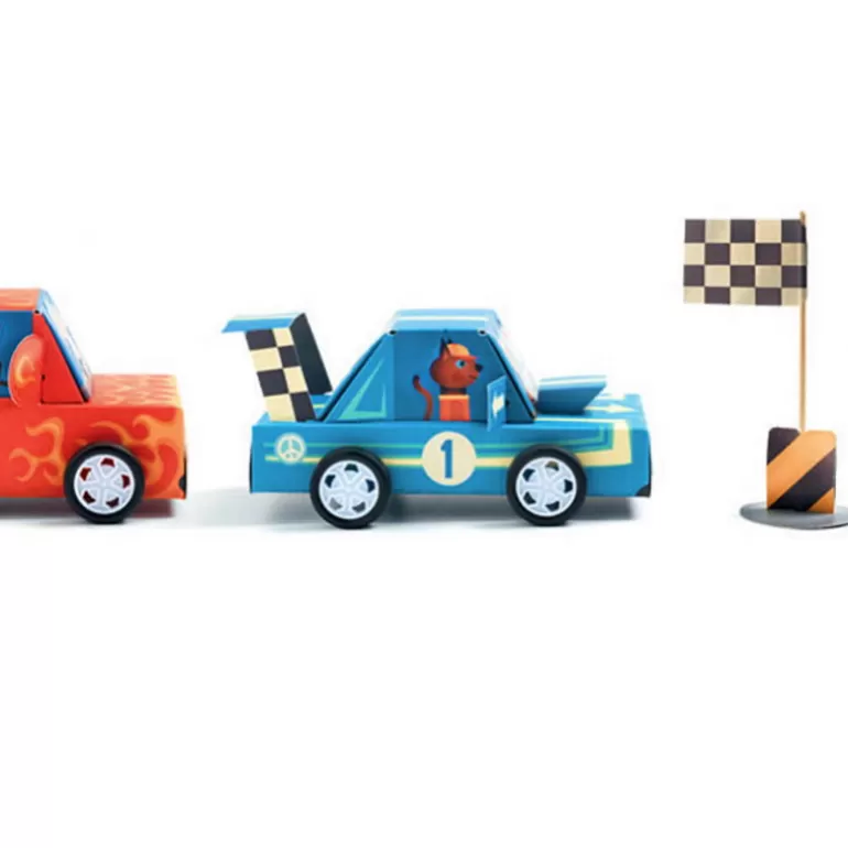 Djeco Paper Toys<3 Voitures De Course A Creer "Grand Prix" Diy 7932