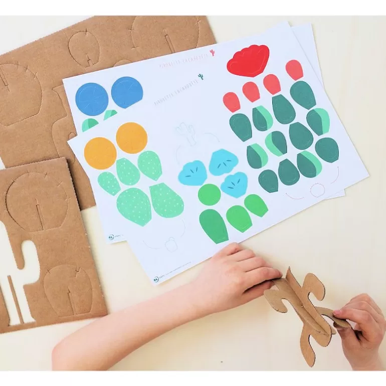 PIROUETTE Cacahouète Jeux Pirouette Cacahouète<6 Cactus A Creer, Kit Creatif Pour Enfant