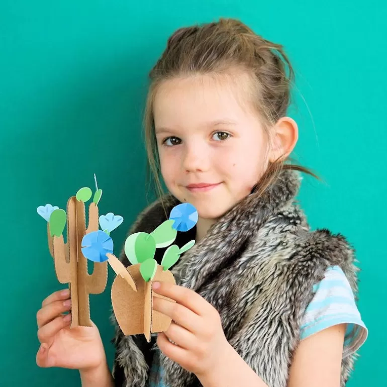PIROUETTE Cacahouète Jeux Pirouette Cacahouète<6 Cactus A Creer, Kit Creatif Pour Enfant