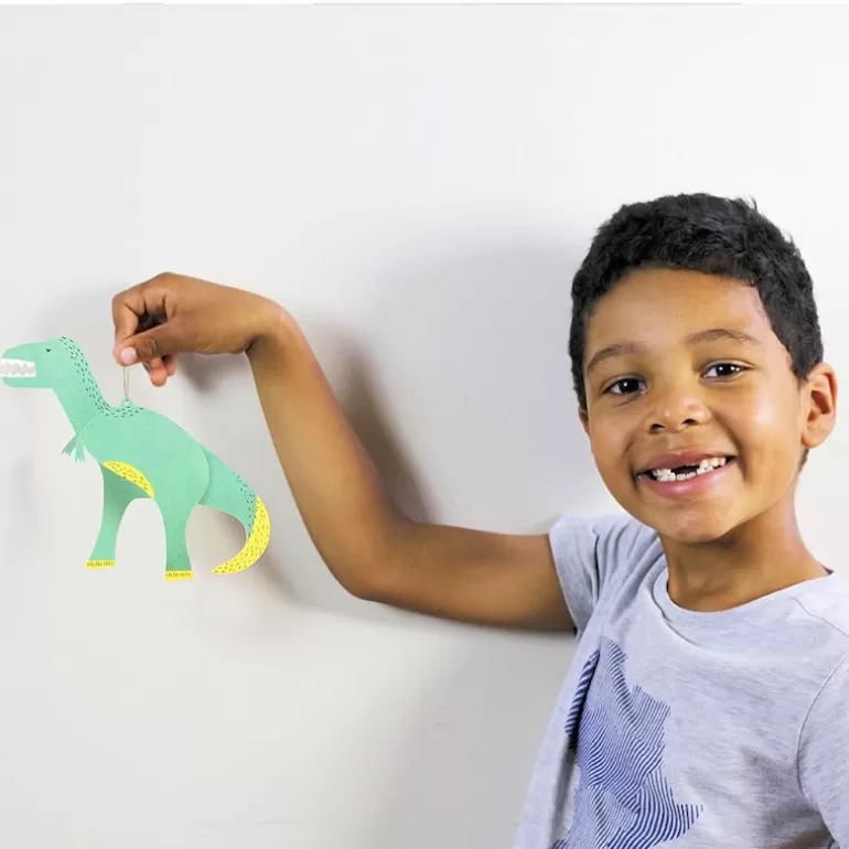 PIROUETTE Cacahouète Jeux Pirouette Cacahouète<6 Dinosaures A Colorier, Kit Creatif Pour Enfant