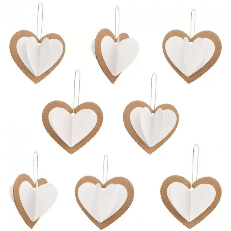 PIROUETTE Cacahouète Jeux Pirouette Cacahouète<8 Coeurs A Creer Et A Colorier, Kit Creatif Pour Enfant