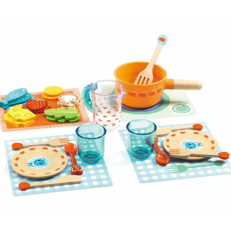 Djeco Jouets Cuisine, Dînette<A Table Les Chats ! Dînette 6547