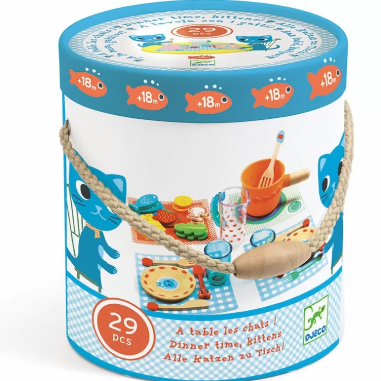 Djeco Jouets Cuisine, Dînette<A Table Les Chats ! Dînette 6547