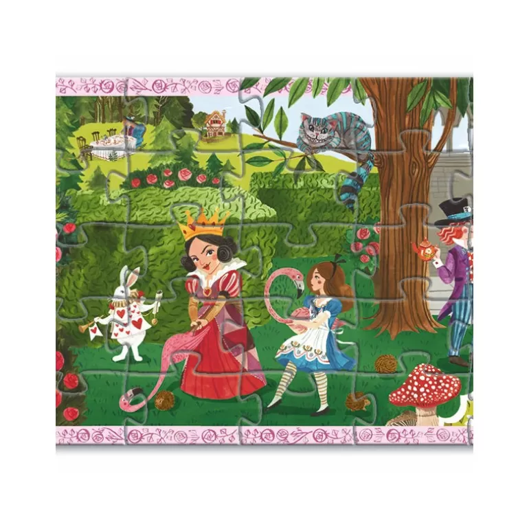 Djeco Puzzle Djeco<Alice Au Pays Des Merveilles, Puzzle 50 Pcs Silhouette 7260