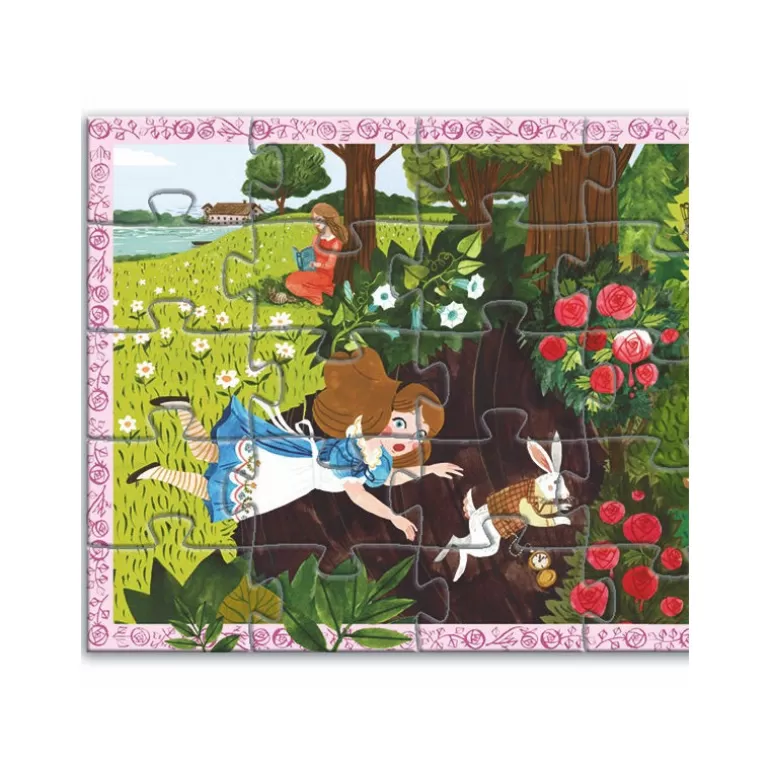 Djeco Puzzle Djeco<Alice Au Pays Des Merveilles, Puzzle 50 Pcs Silhouette 7260