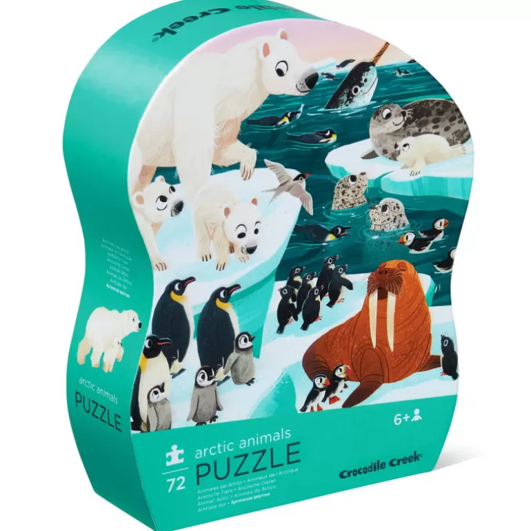 Crocodile Creek Puzzles Dès 5 Ans, 54 Pcs<Animaux De L'Arctique, Puzzle 72 Pcs Silhouette