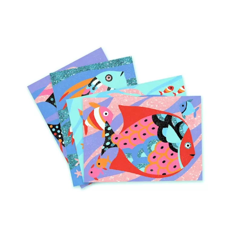 Djeco Sables Colorés, Paillettes<Arcs-En-Ciel De Poissons, Sables Colorés 8661