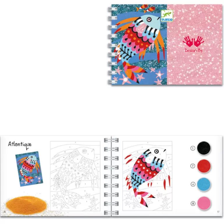 Djeco Sables Colorés, Paillettes<Arcs-En-Ciel De Poissons, Sables Colorés 8661