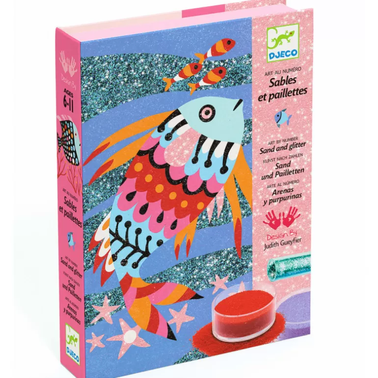 Djeco Sables Colorés, Paillettes<Arcs-En-Ciel De Poissons, Sables Colorés 8661