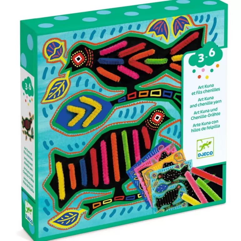Djeco Bricolage Enfant<Art Kuna Et Fils Chenilles "Tout Doux", Jeu D'Enfilage 9896