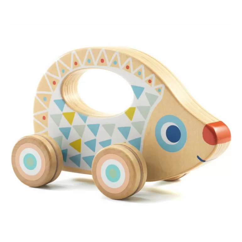 Djeco Jouets À Tirer, Jouets À Pousser<Babyrouli, Herisson A Roulettes 6106