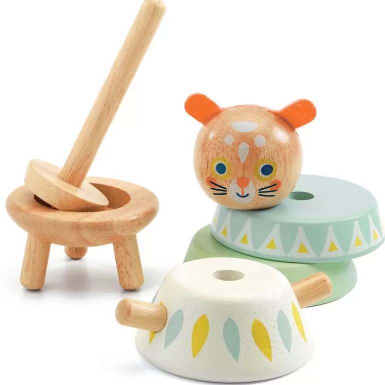 Djeco Jouets À Encastrer, Jouets À Empiler<Babysouri, Jeu D'Empilage En Bois 6131