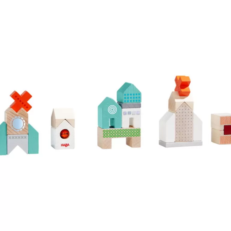 HABA Jouets Haba Fabriqués En Allemagne<Blocs De Construction En Bois "Chien Et Chat" 306086