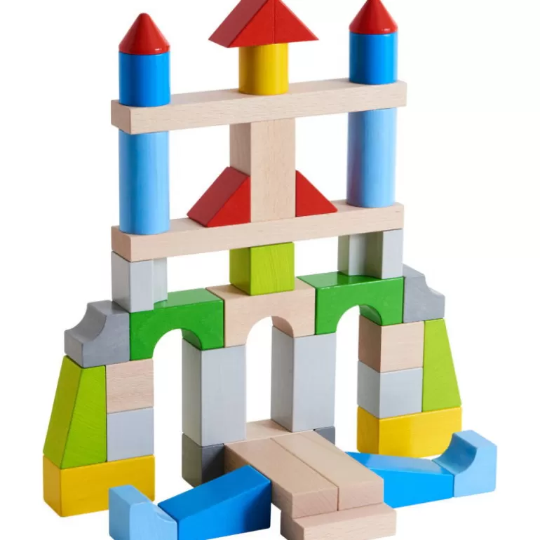 HABA Jouets Haba Fabriqués En Allemagne<Blocs De Construction MultiColorés En Bois 305162-Grande Boite