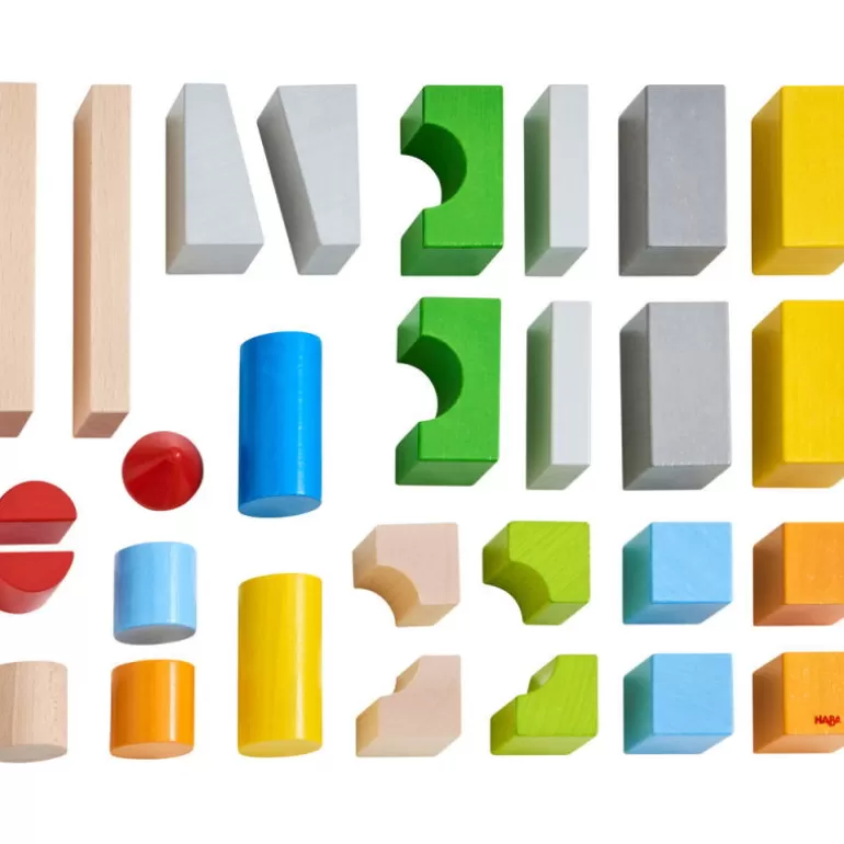 HABA Jouets Haba Fabriqués En Allemagne<Blocs De Construction MultiColorés En Bois 305163-Boite De Base