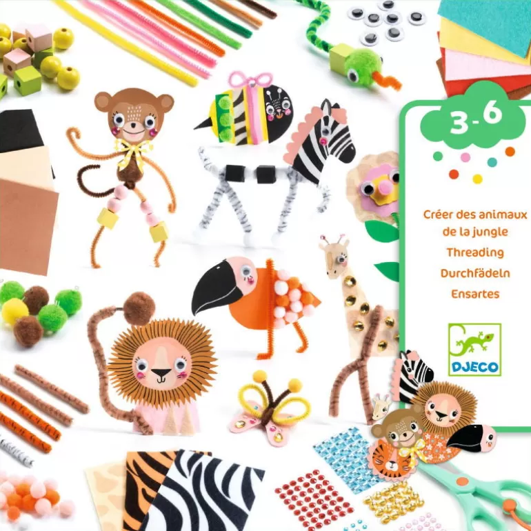 Djeco Perles, Savons, Bougies<Boite A Creer Pour Enfant "Animaux De La Jungle" 9016