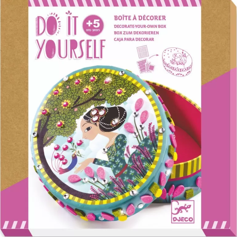 Djeco Autocollants Et Décalcomanies<Boite A Décorer "Petits Secrets" Diy 7906