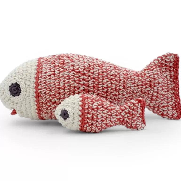 MyuM Décoration Enfants<Boite A Musique Poissons En Crochet "The Veggy Toys", Coton Bio