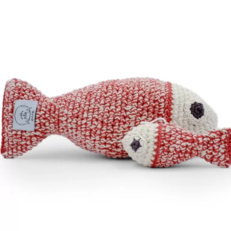 MyuM Décoration Enfants<Boite A Musique Poissons En Crochet "The Veggy Toys", Coton Bio