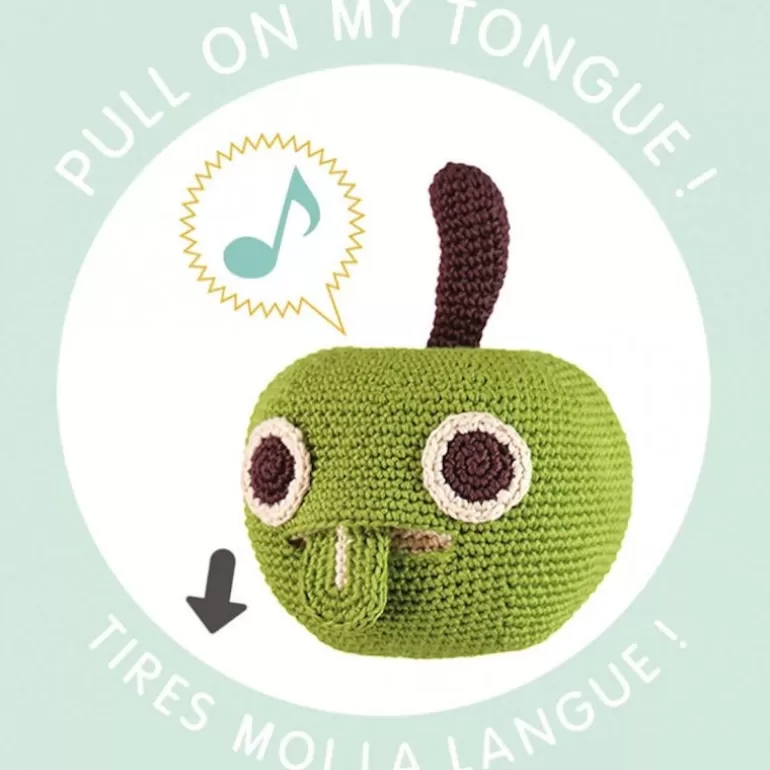 MyuM Décoration Enfants<Boite A Musique Pomme En Crochet "The Veggy Toys", Coton Bio