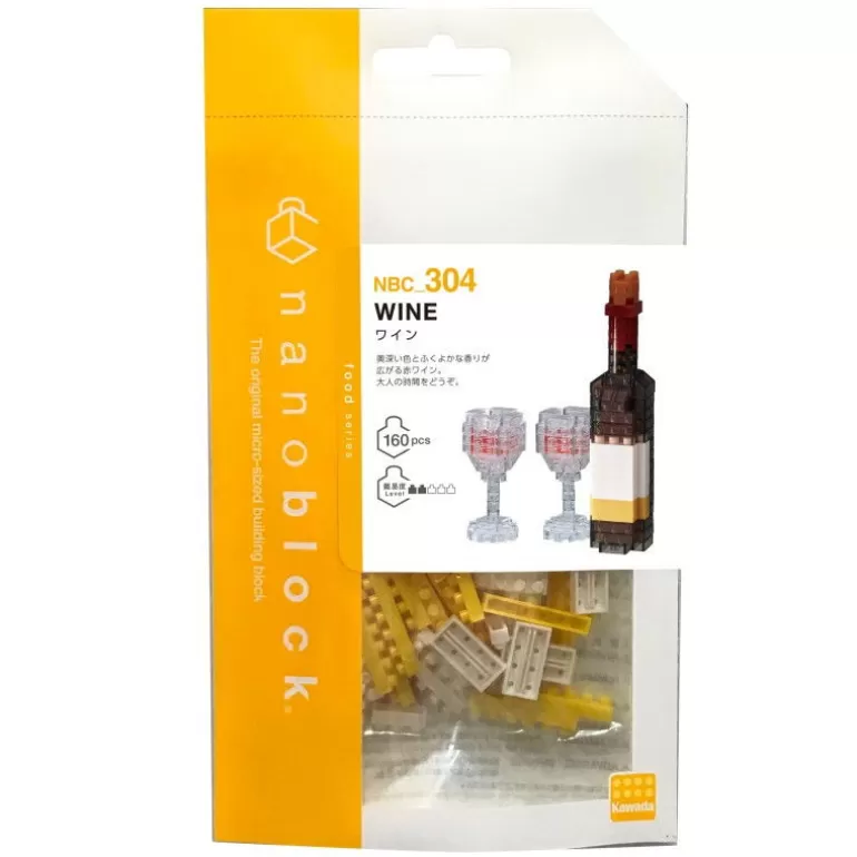 nanoblock Jeux De Construction<Bouteille De Vin Avec 2 Verres