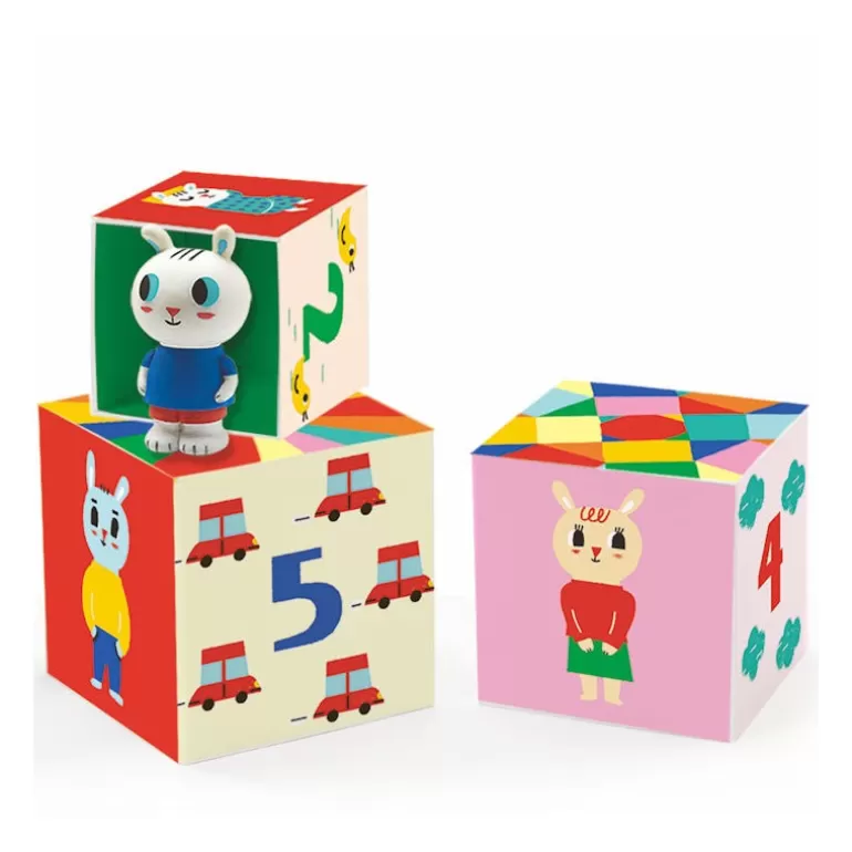 Djeco Jouets Cubes En Bois<Bunnybloc, Jeu D'Empilage 9104