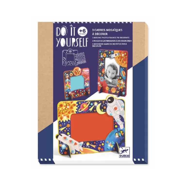 Djeco Bricolage Enfant<Cadres Mosaïques A Décorer "Dans L'Espace" Diy 7905