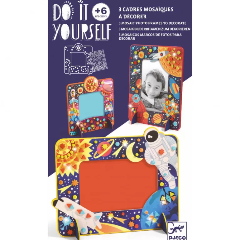 Djeco Bricolage Enfant<Cadres Mosaïques A Décorer "Dans L'Espace" Diy 7905