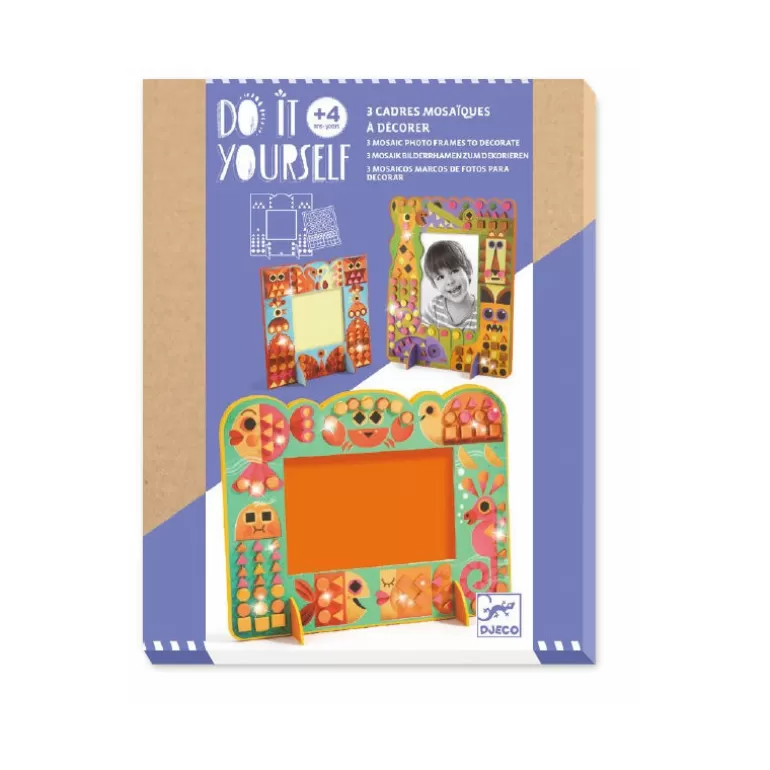 Djeco Bricolage Enfant<Cadres Mosaïques A Décorer "Monde Animal" Diy 7903