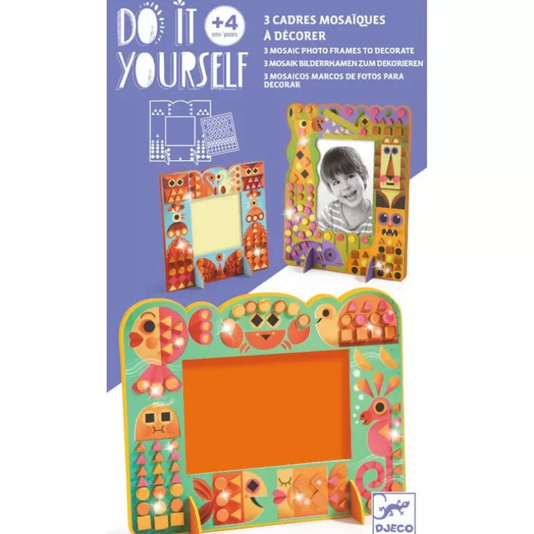 Djeco Bricolage Enfant<Cadres Mosaïques A Décorer "Monde Animal" Diy 7903