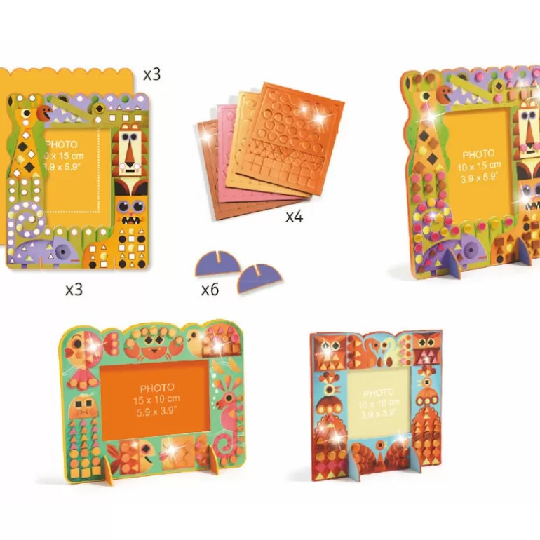 Djeco Bricolage Enfant<Cadres Mosaïques A Décorer "Monde Animal" Diy 7903