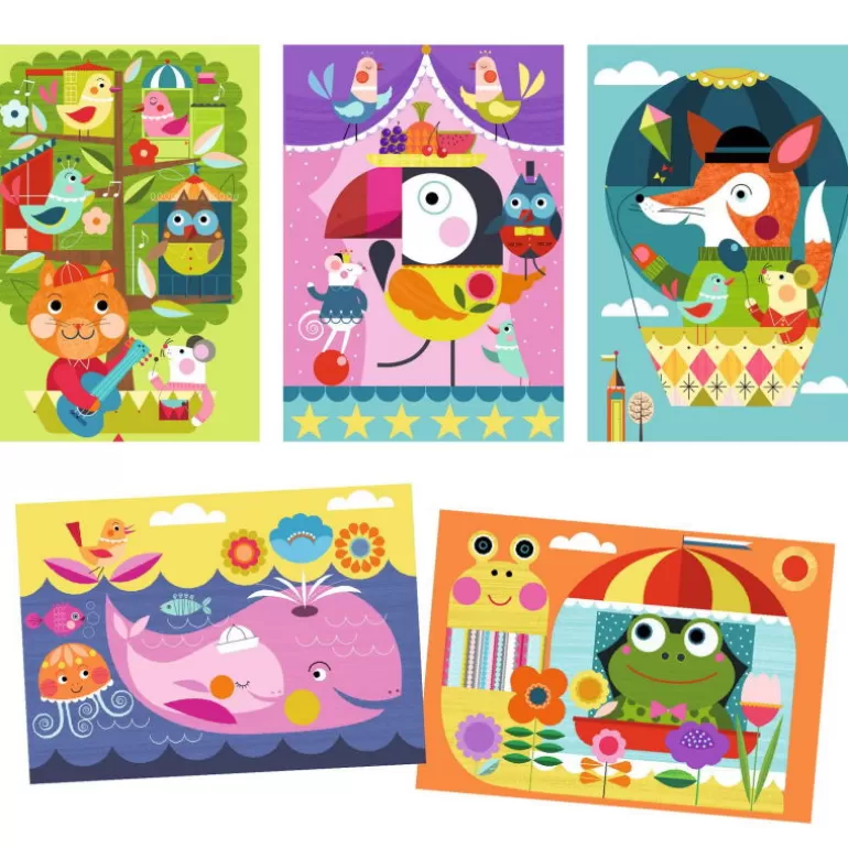 Djeco Cartes À Gratter<Cartes À Gratter Des Tout-Petits 'C'Est Rigolo A Découvrir' 0042