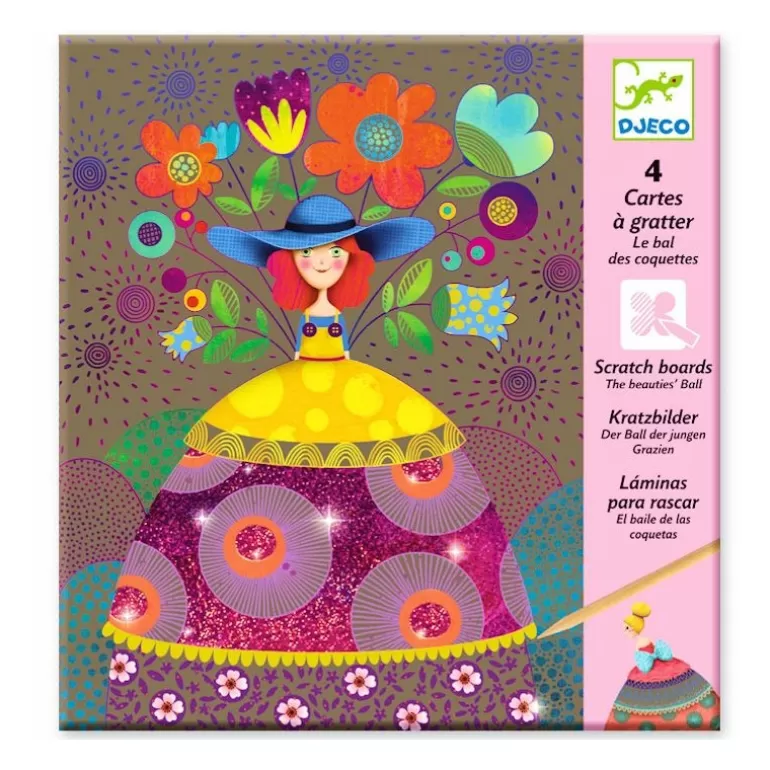 Djeco Cartes À Gratter<Cartes À Gratter 'Le Bal Des Coquettes' 9725