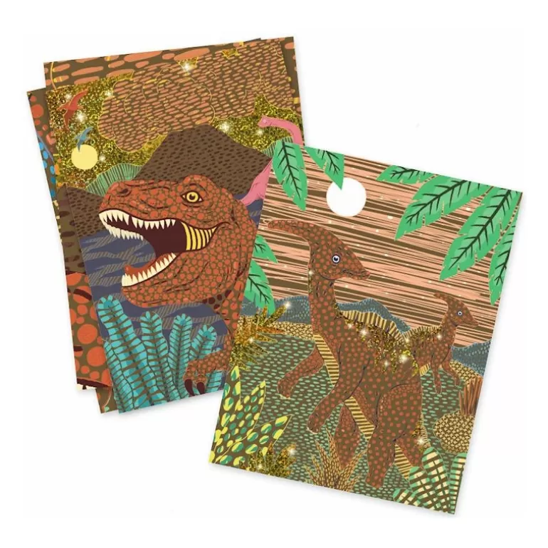 Djeco Cartes À Gratter<Cartes À Gratter 'Le Regne Des Dinosaures' 9726