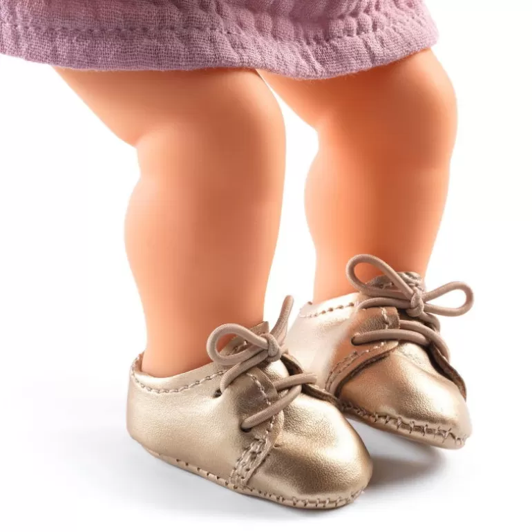 Djeco Poupées, Peluches<Chaussures Dorees Pour Poupee Pomea De 7887