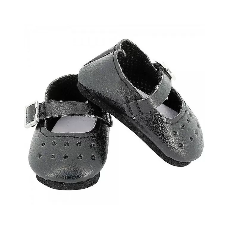 Petitcollin Poupées, Peluches<Chaussures Noires A Bride Pour Poupées De 34 Cm