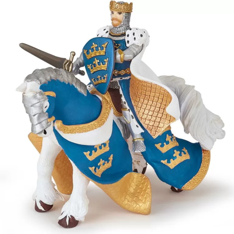 Papo Figurines Papo<Cheval Du Roi Arthur Bleu, Figurine 39952