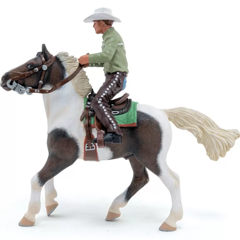 Papo Figurines Papo<Cheval Western Et Son Cavalier, Figurine 51573