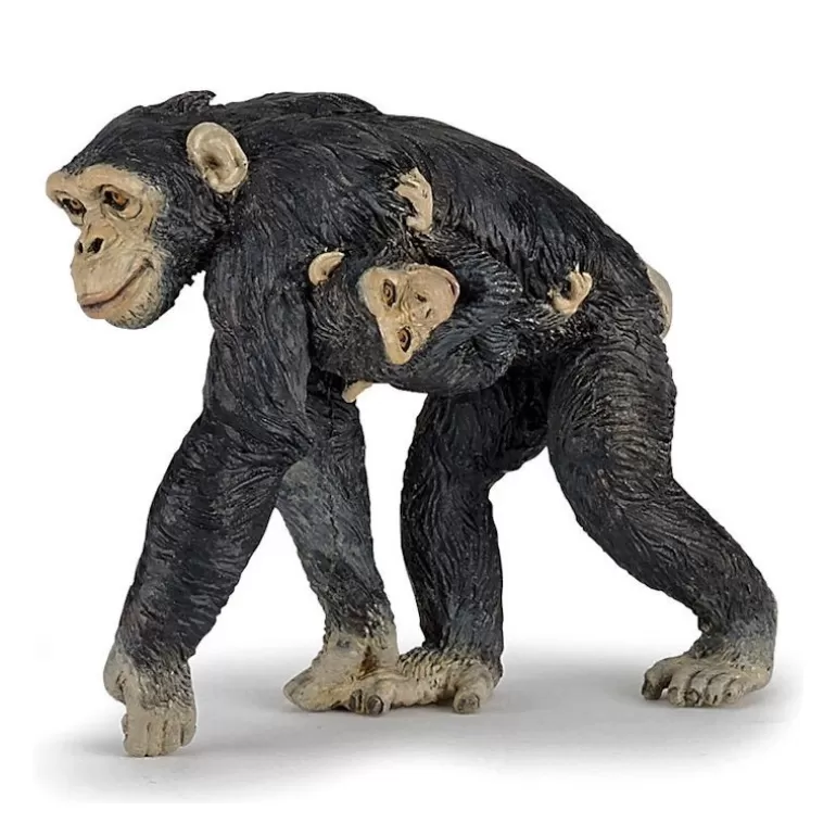 Papo Figurines Papo<Chimpanze Et Son Bebe, Figurine 50194