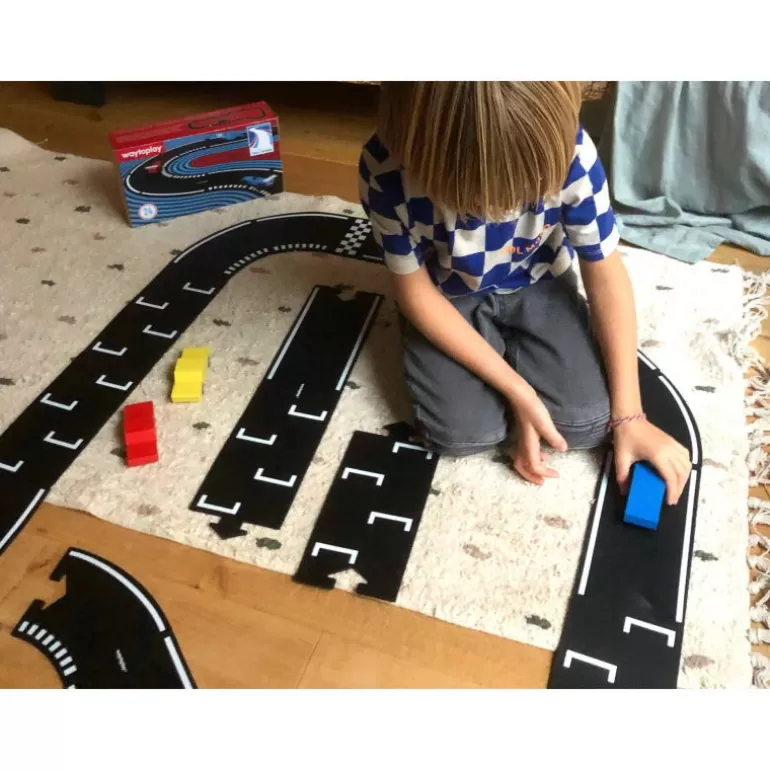 Waytoplay Toys Circuits De Routes Waytoplay<Circuit De Route Flexible Waytoplay, Coffret Paul Ricard 24 Pcs