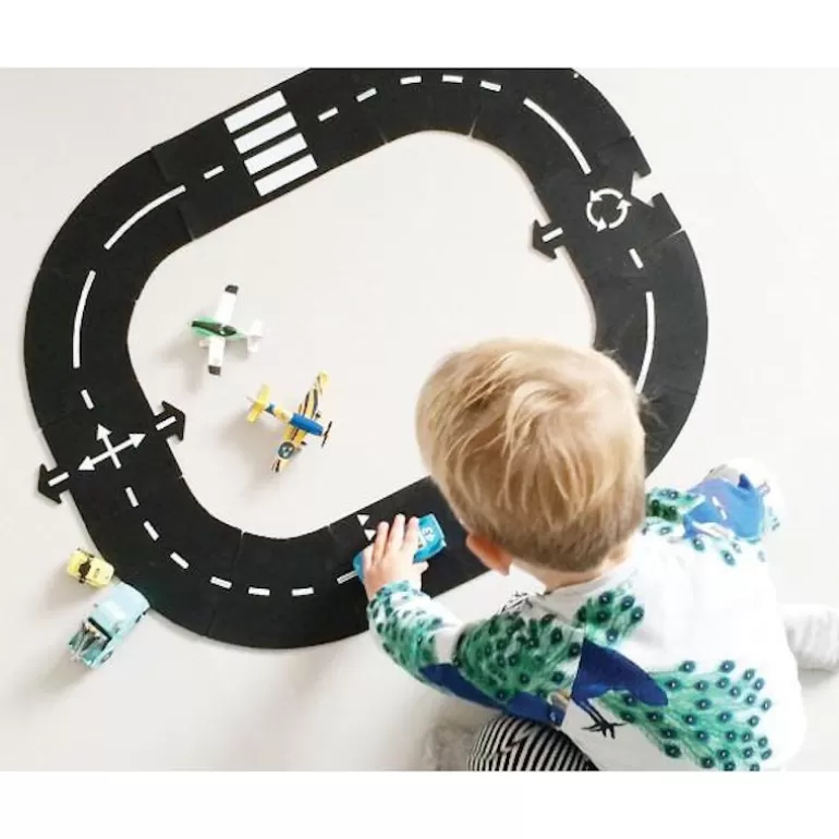 Waytoplay Toys Circuits De Routes Waytoplay<Circuit De Route Flexible Waytoplay, Coffret Peripherique 12 Pcs