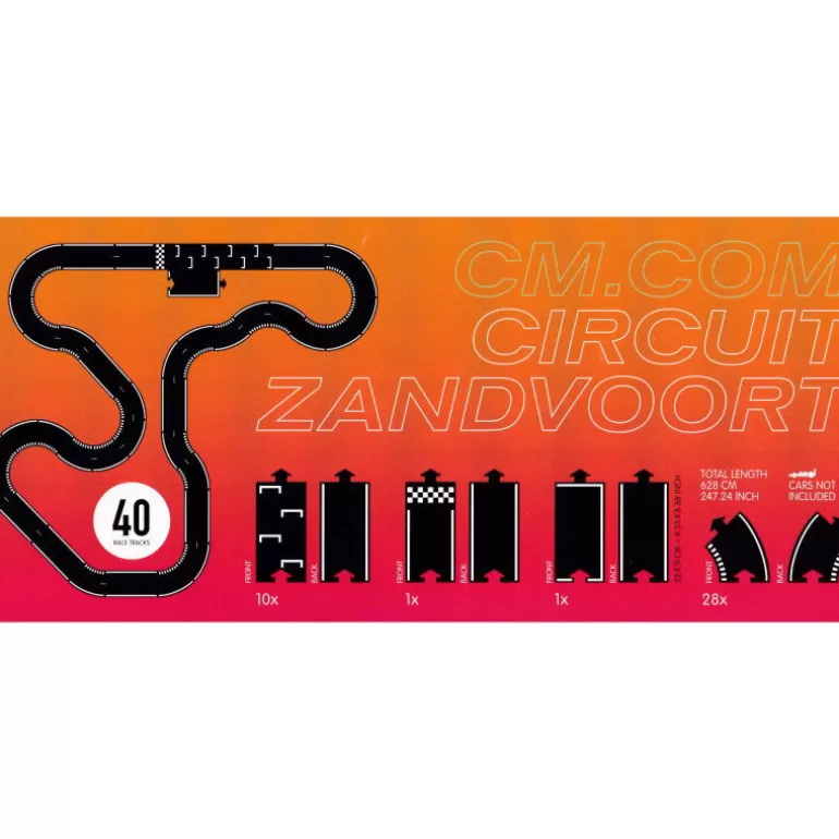 Waytoplay Toys Circuits De Routes Waytoplay<Circuit De Route Flexible Waytoplay, Coffret Zandvoort 40 Pcs