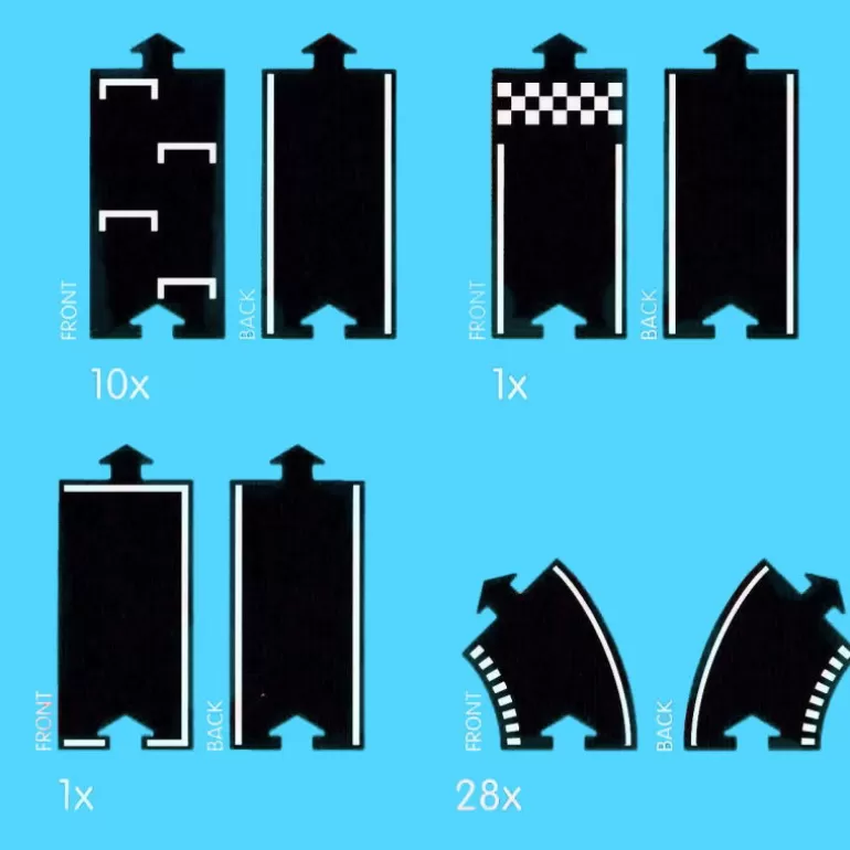 Waytoplay Toys Circuits De Routes Waytoplay<Circuit De Route Flexible Waytoplay, Coffret Zandvoort 40 Pcs