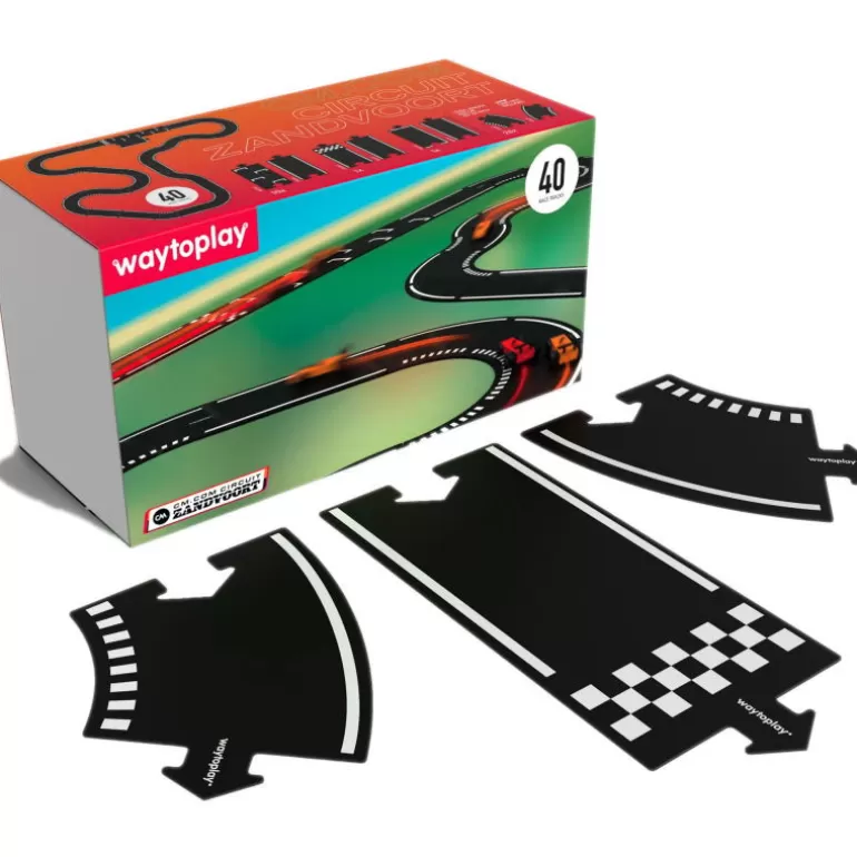 Waytoplay Toys Circuits De Routes Waytoplay<Circuit De Route Flexible Waytoplay, Coffret Zandvoort 40 Pcs